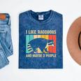 Raccoon Lover Unisex Mineral Wash T-Shirt - Perfect for Introverts Mineral Navy