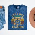 Raccoon Lovers | Adorable Animal Mineral Wash T-Shirt - Fun Casual Style Mineral Navy