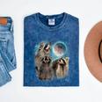 Raccoon Moon Mineral Wash T-Shirt - Men, Women, Kids Mineral Navy