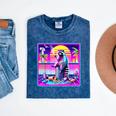 Raccoon Synthwave Tee - Vaporwave Style | Mineral Wash Design Mineral Navy