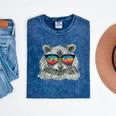 Retro Raccoon Unisex T-Shirt - Cool Sunglasses Design for Animal Lovers Mineral Navy