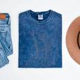 Stay Trashy Raccoon | Women's Halloween Mineral Wash T-Shirt Mineral Navy