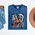 Three Racoon Moon 3 Racoon Moon Cursed Meme Mineral Wash Tshirts Mineral Navy