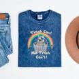 Trash Can Not Trash Can't Raccoon T-Shirt – Fun Mineral Wash Tee Mineral Navy