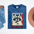 Trash Panda Raccoon Lover Poster Animal Mineral Wash Tshirts Mineral Navy