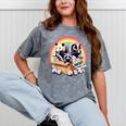 Adopt A Street Cat Tee - Vintage Raccoon & Opossum Theme Mineral Gray