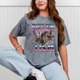 Autism Raccoon T-Shirt - Humorous Mineral Wash Unisex Tee Mineral Gray