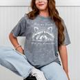 Baby Raccoon Mineral Wash T-Shirt - Cute Unisex Design Mineral Gray