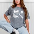 Bruh Raccoon Meme T-Shirt - Teens' Slang Style | Mineral Wash Mineral Gray