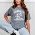 Cowboy Raccoon Mineral Wash T-Shirt - Quirky Unisex Style Mineral Gray