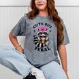 Cute Colorful Raccoon Sunglasses Design - Mineral Wash T-Shirts Mineral Gray