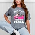 Get In Loser Meme Tee - Mineral Wash | Raccoon Opossum Vibes Mineral Gray