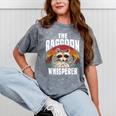 Raccoon Lover Mineral Wash Tee - Retro Vintage Style for Unisex Mineral Gray