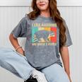 Raccoon Lover Unisex Mineral Wash T-Shirt - Perfect for Introverts Mineral Gray