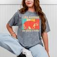 Raccoon Lover Unisex T-Shirt – Mineral Wash for Introverts Mineral Gray