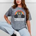 Raccoon Street Cat | Mineral Wash Unisex T-Shirt for All Ages Mineral Gray