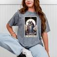 Raccoon Tarot 'The Lovers' Unisex Mineral Wash T-Shirt - Mystic Vibe Mineral Gray