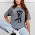 Raccoon Western Mineral Wash T-Shirt - Unisex Cowboy Cowgirl Style Mineral Gray