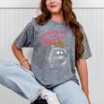 Strawberry Jams But My Don't Raccoon Mineral Wash Tshirts Mineral Gray