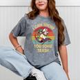 Trash Raccoon Lovers Mineral Wash Unisex T-Shirt - Vintage Style Mineral Gray