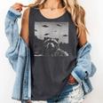 Alien UFO Raccoon | Rustic Comfort Colors Unisex Tank | Fun Gift Pepper