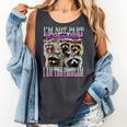 I'm Not Part Of The Problem Raccoon Meme Bootleg Comfort Colors Tank Top Pepper