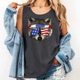 Patriotic Raccoon Tank Top - July 4th Fun | Comfort Colors Trash Panda Pepper