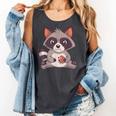Raccoon Cookie Lover | Small Comfort Colors Adults Tank Top Pepper