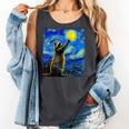 Raccoon Starry Night Tank Top - Van Gogh Style for Art Lovers Pepper