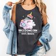 Raccoonicorn Unicorn Trash Panda Raccoon Lover Comfort Colors Tank Top Pepper