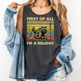 Retro Raccoon 'I'm A Delight' Comfort Colors Tank Top | Fun Animal Design Pepper