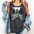 Sasquatch & Raccoon Tank Top - Funny Outdoor Adventure Tee Pepper