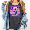 Vaporwave Raccoon Comfort Colors Tank | Retro Synthwave Style Pepper