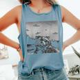 Alien UFO Raccoon | Rustic Comfort Colors Unisex Tank | Fun Gift Blue Jean