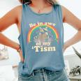 Autism Awareness Raccoon Tank Top | Unisex Comfort Colors Blue Jean