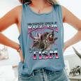 Autism Meme Raccoon Tank Top - Comfort Colors | Unique Humor Blue Jean