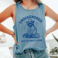 Cowboy Raccoon Meme | Comfort Colors Tank | Unisex Humor Tee Blue Jean