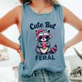 Cute Raccoon Summer Tank Top - Funny Women’s Comfort Tee Blue Jean