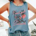 Feral Raccoon Summer Tank Top - Vacation Comfort Blue Jean