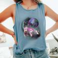 Ferret Comfort Colors Tank Top - Moonlit Howling Design for Pet Lovers Blue Jean