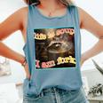 Funny Raccoon Meme | Comfort Colors Tank | Ironic, Oddly Specific Blue Jean