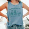 Hang On Let Me Overthink This Raccoon Sarcastic Comfort Colors Tank Top Blue Jean
