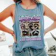I'm Not Part Of The Problem Raccoon Meme Bootleg Comfort Colors Tank Top Blue Jean