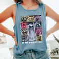 In My Feral Era Raccoon Team Tank Top - Casual Style Blue Jean
