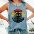 Marten Raccoon Comfort Colors Tank Top | Unisex Wildlife Theme Blue Jean