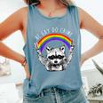 Raccoon Be Gay Do Crime Tank Top - LGBTQ Pride | Rainbow Comfort Blue Jean