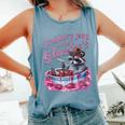 Raccoon Love | Whimsical Strawberry Jam Unisex Tank - Comfort Fit Blue Jean