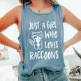 Raccoon Lover Tank Top - Cute Comfort Colors Blue Jean