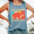 Raccoon Lover Unisex Comfort Colors Tank Top | Introvert's Choice Blue Jean