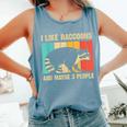 Raccoon Lover Unisex Comfort Tank | Introvert & Nature Theme Blue Jean